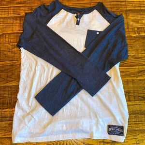 Long sleeve 2 button Henley